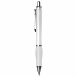 ON Plastic snap pen with coloured barrel, matching rubberised grip and metal clip - Img 14