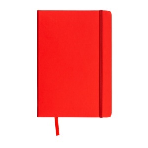 ON PU notebook with coloured elastic, squared sheets (80 pages), satin bookmark - Img 7