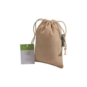 ON Pungă cadou din bumbac organic, 140 g/m2, 10 x 14 cm