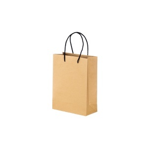 ON Pungă din hârtie reciclată naturală de 150 g/m2 cu clin și mânere scurte colorate - Img 5