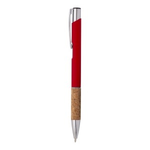 ON Rubberized alluminium snap pen, cork grip and chrome-plated details - Img 8