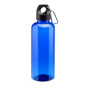 ON Sticlă transparentă din PET reciclat 580 ml. Capac de plastic cu carabină. - Img 4