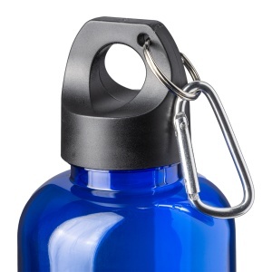 ON Sticlă transparentă din PET reciclat 580 ml. Capac de plastic cu carabină. - Img 11