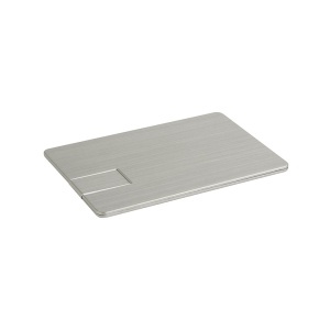 ON Unitate USB metalică de 8 GB în formă de card.