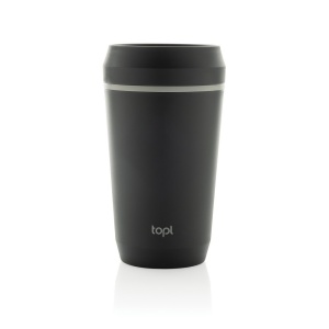 Pahar Topl din plastic reciclat, capac patentat 360, 354 ml