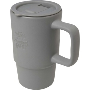 PF™ Carter 450 ml ceramic mug with plastic lid - Img 5