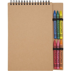 PF™ Doodle A5 spiral soft cover notebook and crayon set