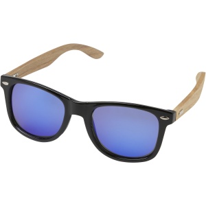 PF™ Hiru rPET/wood mirrored polarized sunglasses in gift box