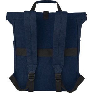 PF™ Joey 15” GRS recycled canvas rolltop laptop backpack 15L