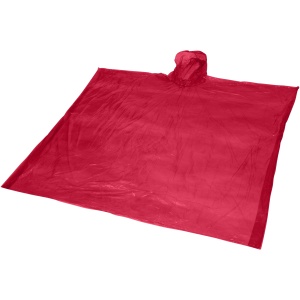 PF™ Mayan recycled plastic disposable rain poncho with storage pouch