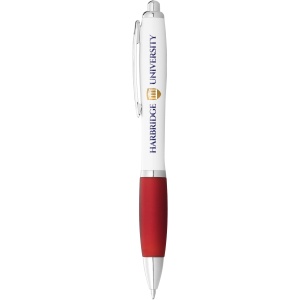 PF™ Nash ballpoint pen with white barrel and coloured grip (black ink) - Img 26
