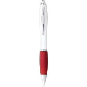 PF™ Nash ballpoint pen with white barrel and coloured grip (black ink)
