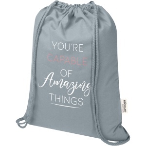 PF™ Oregon Blend 140 g/m² GRS recycled drawstring bag 5L - Img 11