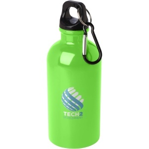 PF™ Oregon sticlă de apă 400 ml din oțel inoxidabil simplu perete certificat RCS cu carabină - Img 22