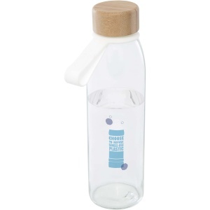 PF™ Porto 500 ml glass water bottle with silicone handle and bamboo lid - Img 6