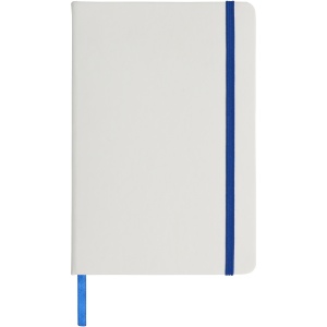 PF™ Spectrum A5 white notebook with coloured strap