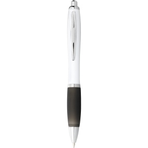 PF Nash ballpoint pen with white barrel and coloured grip (black ink) - Img 4