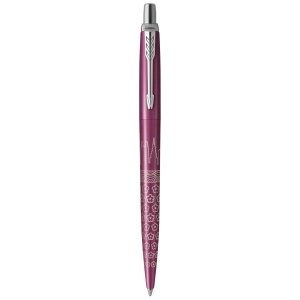 PF Parker Jotter SE Global Icons colour trim ballpoint pen (blue ink)