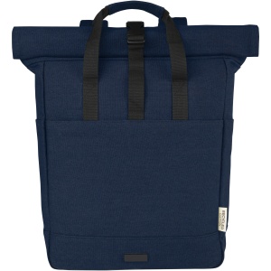 PF Rucsac pentru laptop Joey 15" GRS din pânză reciclată, roll-top, 15L