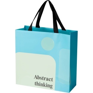 PF Smartfold 230 g/m2 paper bag with ribbon handles and matt lamination - 31 x 12 x 31 cm - Img 4