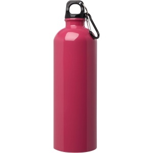 PF Sticlă de apă Oregon 750 ml din oțel inoxidabil cu perete simplu, certificată RCS, cu carabină