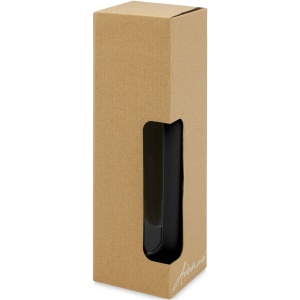 PF Pahar Lidan din sticlă borosilicată de 360 ml cu mâner din plută și capac din silicon