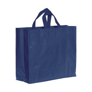 Recycled laminated 120 g/m2 PP shopping bag with gusset and short  handles - Img 9
