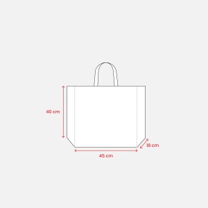 Recycled laminated 120 g/m2 PP shopping bag with gusset and short  handles - Img 19