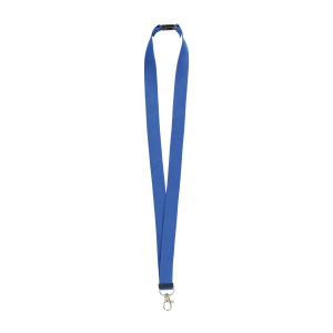 Recycled polyester R-PET lanyard with carabiner and safety hook - Img 3