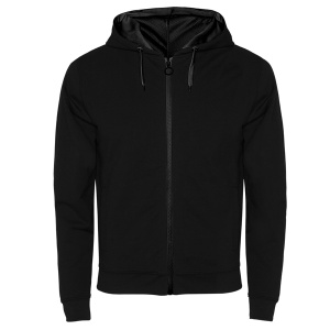 RO FUJI - Main fabric: 60% cotton / 40% polyester, non-brushed fleece, 280 gsm. Hood's lining: 100% micro-perforated polyester. Heather grey colour: 58: 85% cotton / 15% viscose.