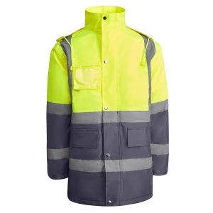 RO PARKA CU VIZIBILITATE RIDICATĂ MERAK - Material: 100% poliester 300d laminatcăptușeală: 100% poliesterumplutură: 100% poliester395g/m² - Img 2