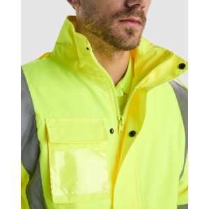 RO PARKA CU VIZIBILITATE RIDICATĂ MERAK - Material: 100% poliester 300d laminatcăptușeală: 100% poliesterumplutură: 100% poliester395g/m² - Img 9