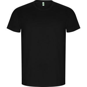 RO TRICOU GOLDEN - 100% bumab organic piptănat, punct neted. Colorat: 160 g/m². Alb: 170 g/m².Culoarea gri melanj 58: 85% bumbac organic / 15% vâscoză - Img 1