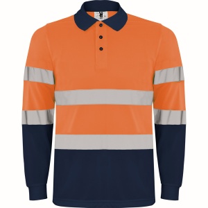 RO TRICOU POLO CU MÂNECI LUNGI CU VIZIBILITATE RIDICATĂ POLARIS - 100% poliester pique, 170 g/m². - Img 5