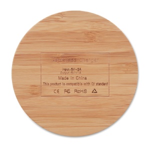 RUNDO Wireless charger bamboo 5W - Img 2