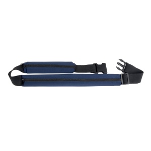 Slim, spandex 2-pocket waist bag with adjustable waist strap and clip closure - Img 9