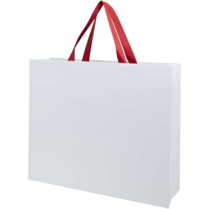 Smartfold 230 g/m2 paper bag with ribbon handles and matt lamination - 42 x 12 x 35 cm - Img 8