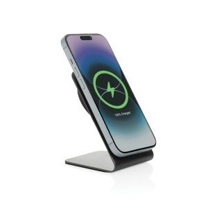 Suport de telefon magnetic cu încărcare wireless Terra din aluminiu, 15W - Img 4