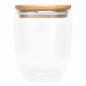 TOP BAMBOO ART M - Sticlă cu pereți dubli, capacitate aprox. 350 ml - Img 2