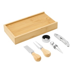 TOP BAMBOO WINE - Set de vin și brânzeturi