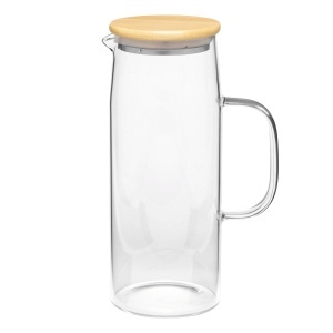 TOP Carafă din sticlă cu ulcior de BAMBUS