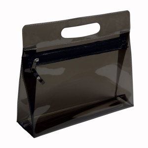Transparent PVC cosmetic bag with zip and handle - Img 5
