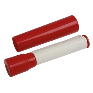 Travel-size lint roller with lid and adhesive roll (11 cm tall, 2.4 cm diameter) - Img 2