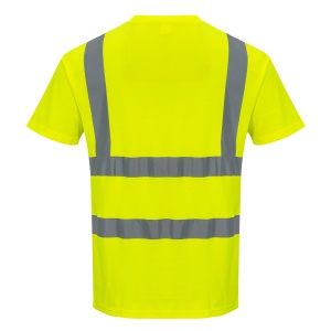 Tricou confortabil din bumbac de înaltă vizibilitate, mărime M/M - Img 4