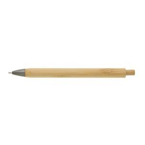 TRILO triangular ballpoint pen - bamboo and metal - Img 4