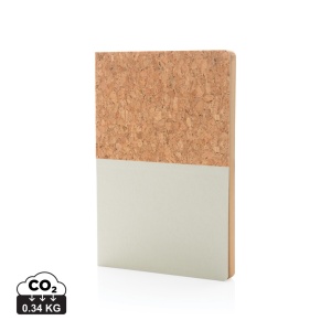XD™ A5 cork & kraft notebook