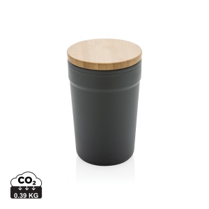 XD™ GRS certified recycled PP mug with bamboo lid