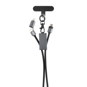 XD™ Terra RCS recycled PET phone cord with dual charge cable