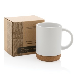 XD Ceramic mug with cork base 280ml - Img 7