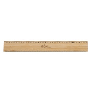 XD Timberson extra thick 30cm double sided bamboo ruler